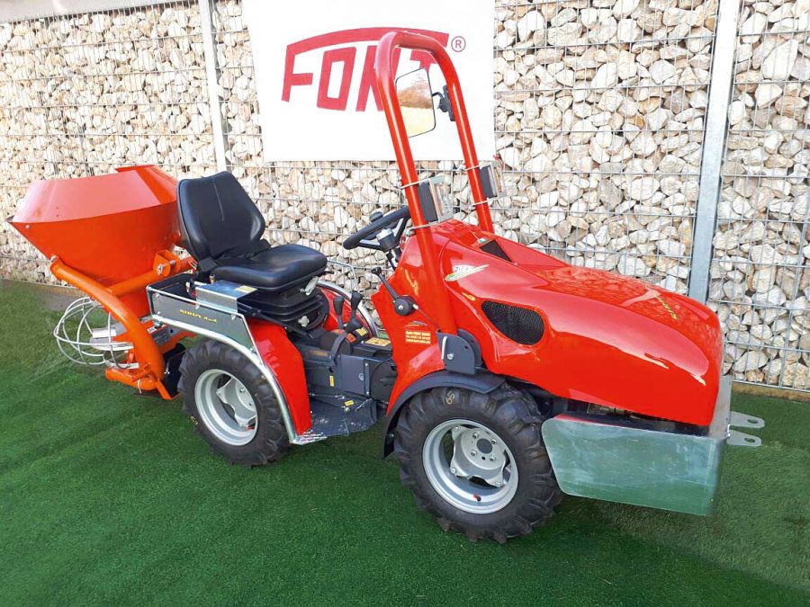 FORT SIRIO 4x4 mit Reifen 6,50x80/12 & Schleuderstreuer. Breite 67 cm